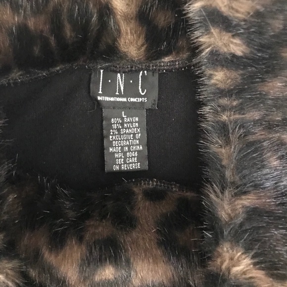 INC | Leopard Detail Sweater - Picture 3 of 3
